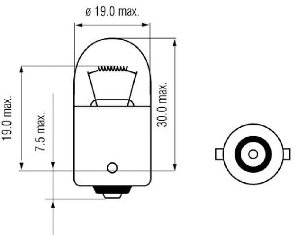 Kramp - B2411 - Glühlampe R5W 24V 5W BA15S Kramp