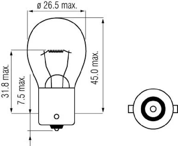 Kramp - B2416 - Glühlampe P21W 24V 21W BA15S Kramp