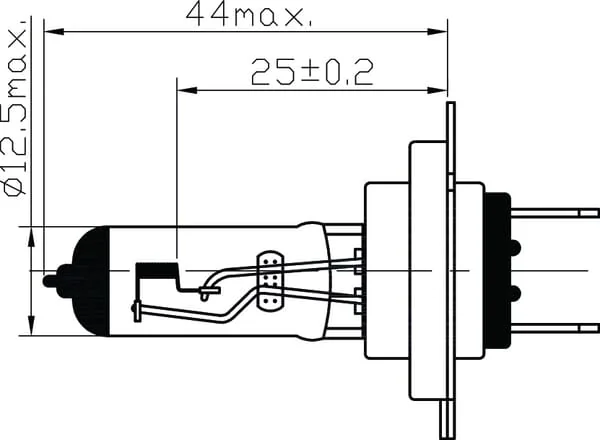 Kramp - B2423 - Halogen-Glühlampe H7 24V 70W PX26D Kramp
