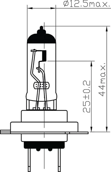 Kramp - B2438 - Glühlampe H7 24V 70W PX26D Mit Langer Lebensdauer