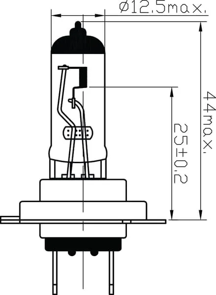 Kramp - B2446 - Halogen-Glühlampe H4 24V 70W/75W P43T Kramp