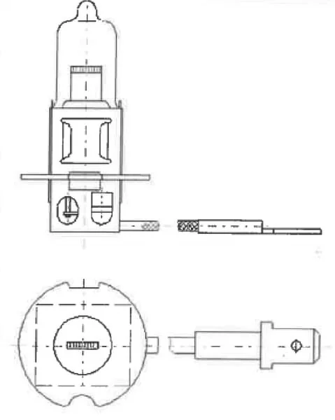 Kramp - B4805 - Lampe 48V 45W Pk22S H3