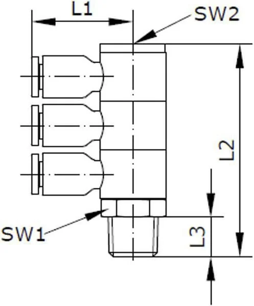 Kramp - BC3S1212P - Steckfitting