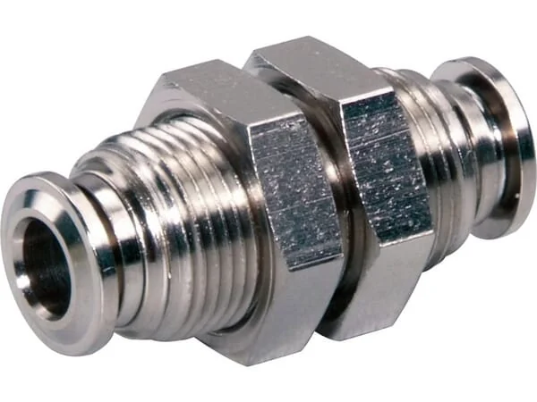 Kramp - BHC6B - Gerader Bulkhead-Durchsteckanschluss 6mm