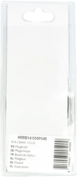 Kramp Blister - KRRB141550P04B - Pflugschraube M14 x 50mm, 12.9 (4)