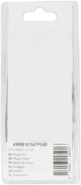 Kramp Blister - KRRB161547P04B - Pflugschraube M16 x 47mm, 12.9 (4)