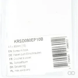 Kramp Blister - KRSD080EP10B - Einschraubhaken 4,5 x 80 mm (10)