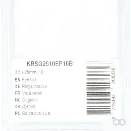 Kramp Blister - KRSG2510EP10B - Augenschraube 3,5 x 25 mm (10)