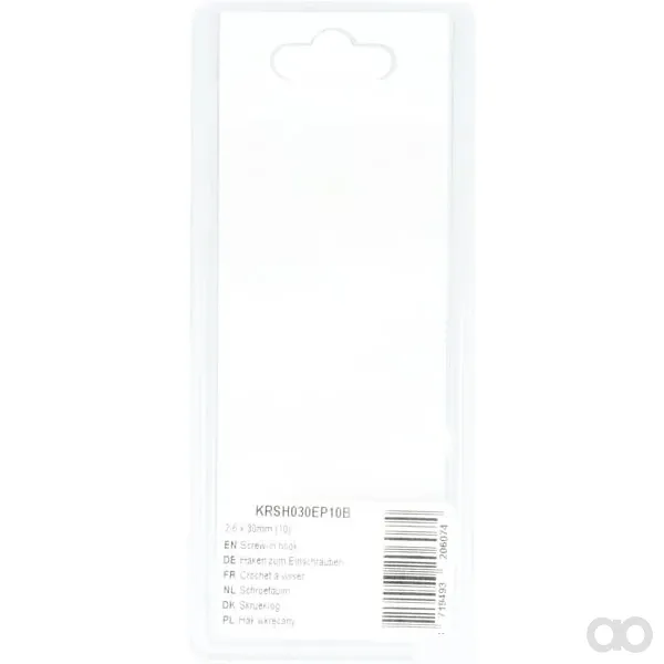 Kramp Blister - KRSH030EP10B - Eindrehhaken 2,6 x 30 mm (10)