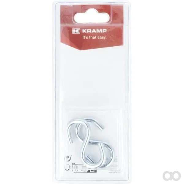 Kramp Blister - KRSH05P02B - S-Haken 5 x 49,5 mm (2)
