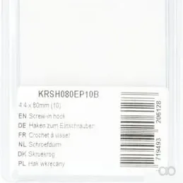Kramp Blister - KRSH080EP10B - Eindrehhaken 4,4 x 80 mm (10)