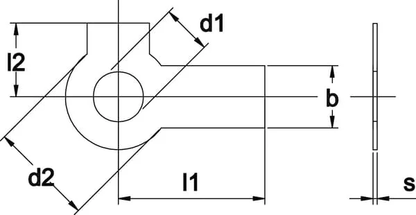 Kramp - BLP2M16 - Nasenscheibe M16x30x1mm, Stahl DIN 463 Kramp