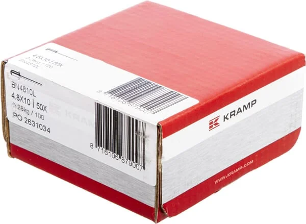 Kramp - BN4810L - Blindniet 4,8x10 Mit Großem Kopf