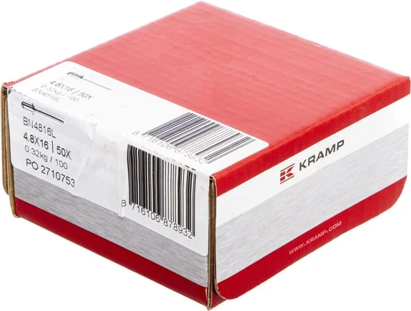 Kramp - BN4816L - Blindniet 4,8x16 Mit Großem Kopf