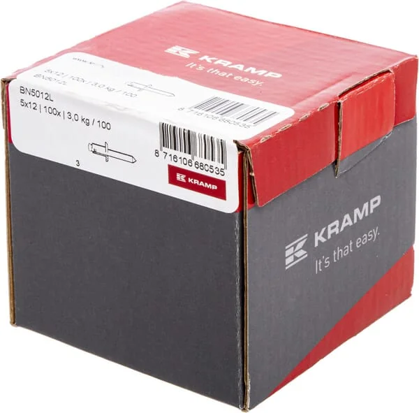 Kramp - BN5012L - Blindniet 5,0x12 Grosse Kopf