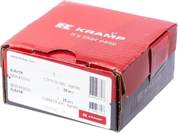 Kramp - BN6418SS - Niet Stahl-Stahl 6,4x18