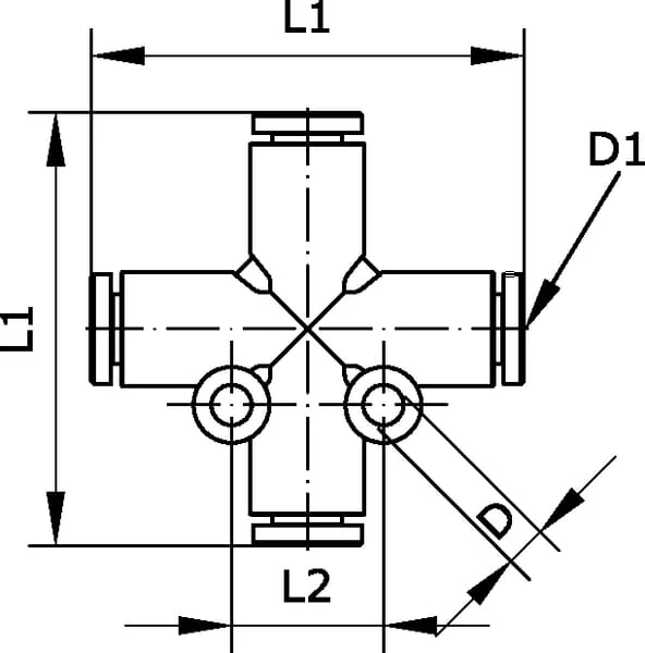 Kramp - CC12P - X-Steckverbinder 12mm