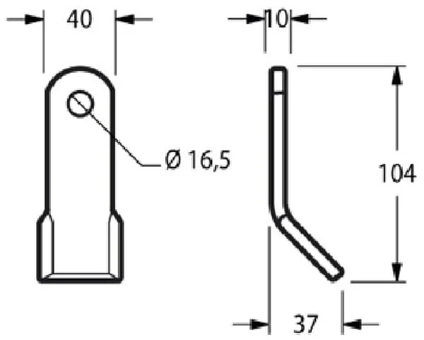Kramp - CK2500 - Flail Blade Fischer