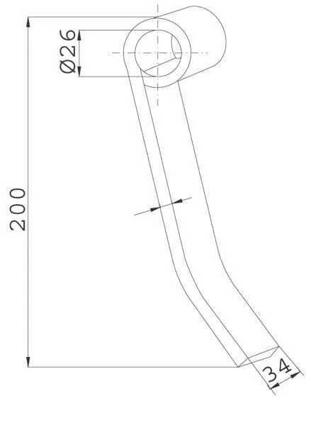Kramp - CK4700 - Mulchmesser 35x205 mm Kuhn