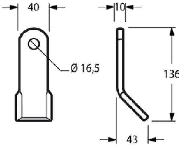 Kramp - CK5850 - Schlegelmesser