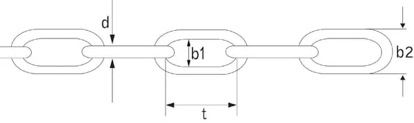 Kramp - CK60RVS - Fusskette 6 mm Edelstahl-A4