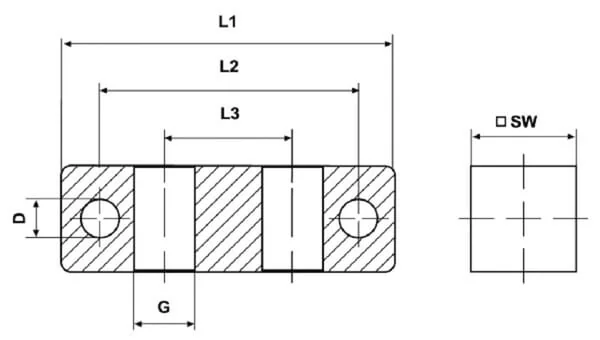 Kramp - CLNB4M1010 - Fettnippelblock