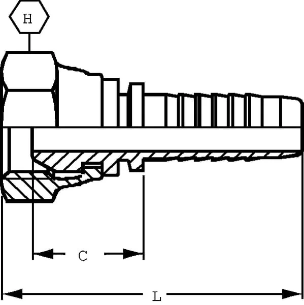 Kramp - CLPGSO414 - Quetschmuffe M14 6S