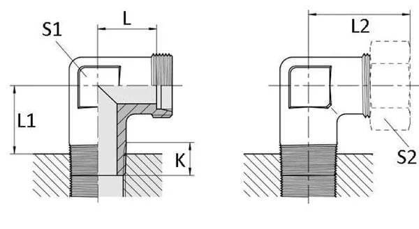 Kramp - CLWEV4LL60M8K - Muffe Mit Aussengewinde