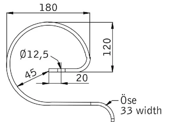 Kramp - CP511 - Hilfsfeder 32x10mm Bohrung Diameter 12.5mm