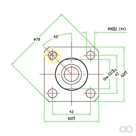 Kramp - D162555CW0L - Zylinder Schnellwechsel CW0 Lang