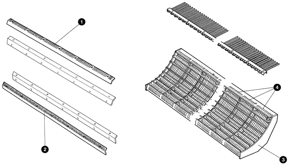 Kramp - D28382009N - Schlagleisten-Satz Stangen (2 Stueck)
