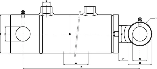 Kramp - D3060300ST - Cylinder D30-60-300 ST-Series