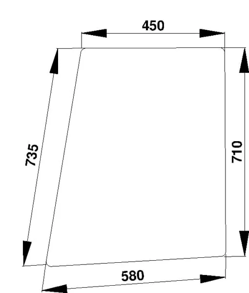 Kramp - D4003 - Tuerglas Oben