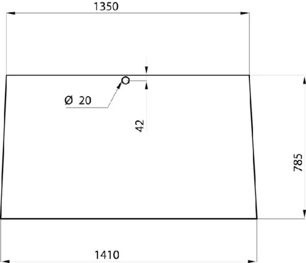 Kramp - D4010 - Frontscheibe Oder Heckscheibe