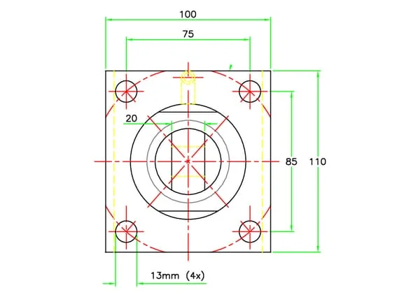 Kramp - D4060110CW3 - Schnellwechselzylinder Typ CW Pladdet