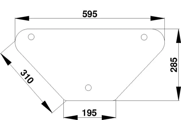 Kramp - D520538 - Heckscheibe unten