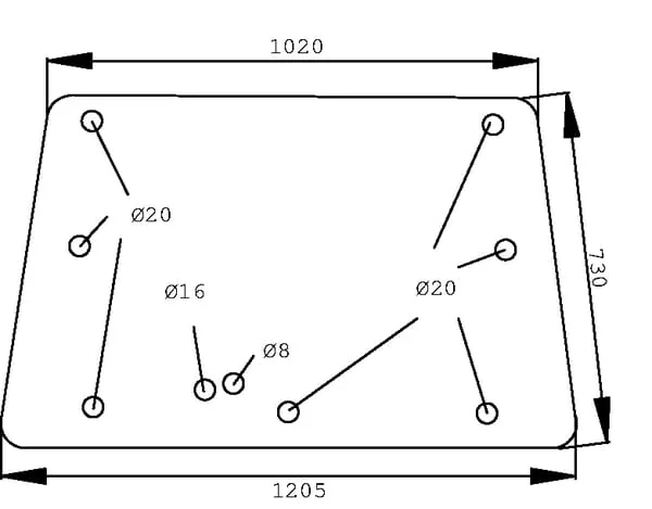 Kramp - D6620 - Heckscheibe oben