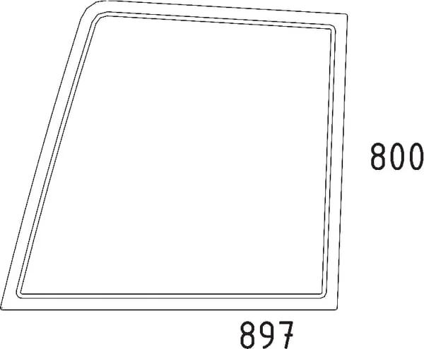 Kramp - D6706 - Tuerfenster oben Stangen