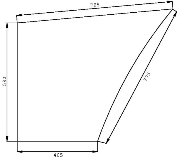 Kramp - D6707 - Tuerfenster unten