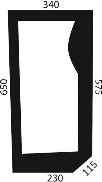 Kramp - D6712 - Frontfenster L+R