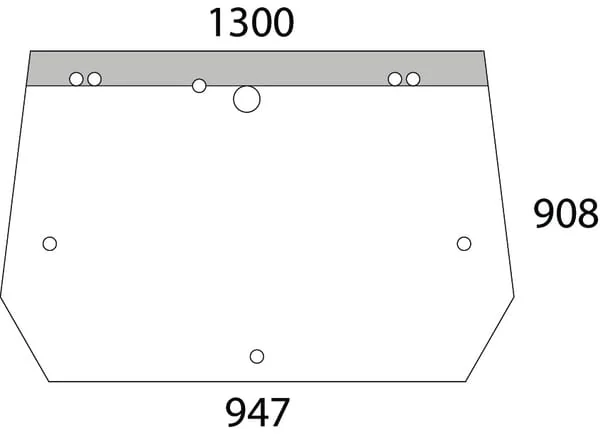 Kramp - D6859 - Heckscheibe Oben