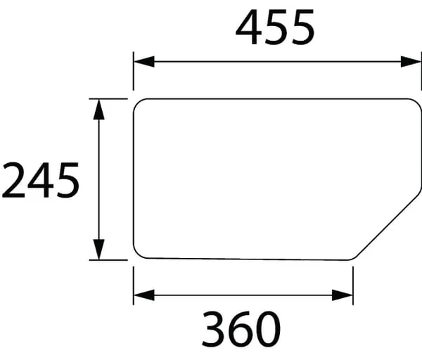 Kramp - D6874 - Heckfenster Unten