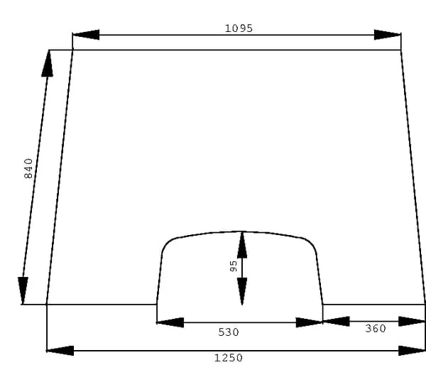 Kramp - D6900A - Frontscheibe