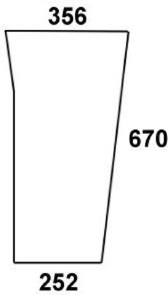 Kramp - D6902 - Frontscheibe Unten Stangen