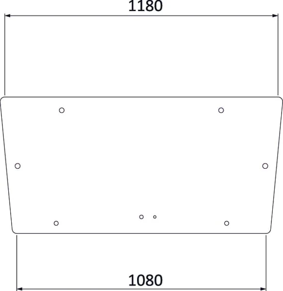 Kramp - D6908A - Heckscheibe Oben