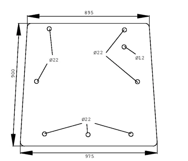Kramp - D6918 - Heckscheibe Oben