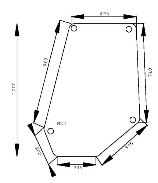 Kramp - D6919 - Frontscheibe Unten