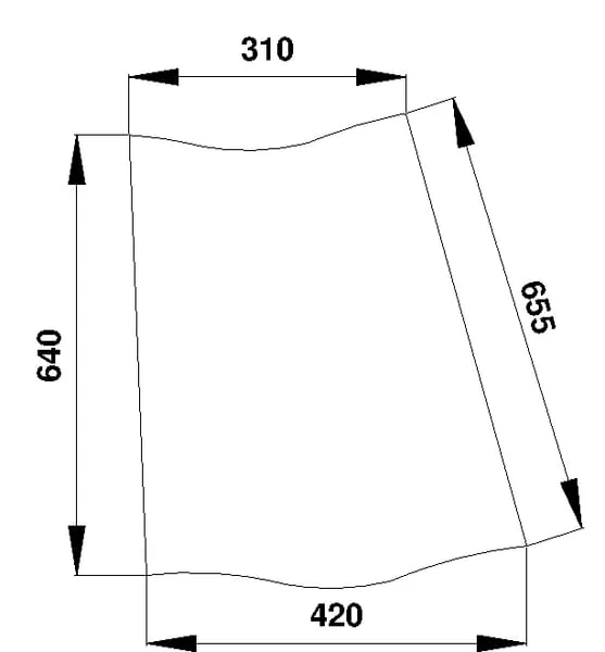 Kramp - D7015 - Eckscheibe