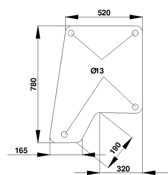 Kramp - D7404 - Tuerfenster Oben Hinten