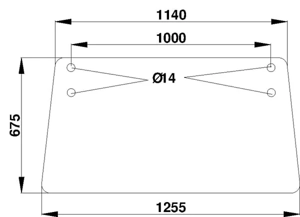 Kramp - D7408 - Heckfenster Oberes